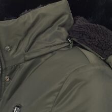 Navahoo Mangala Princess Damen Winter Parka Jacke TeddyfellGr&uuml;n-Gr.XXL