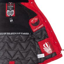 Navahoo Mangala Princess Damen Winter Parka Jacke TeddyfellRot-Gr.XXL