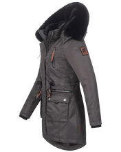 Navahoo Mangala Princess Damen Winter Parka Jacke TeddyfellAnthra-Gr.L