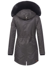 Navahoo Mangala Princess Damen Winter Parka Jacke TeddyfellAnthra-Gr.L