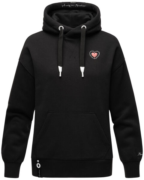 Navahoo Goldfee  ladies sweater hooded pullover sweatshirt Schwarz-Gr.S
