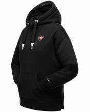 Navahoo Goldfee  ladies sweater hooded pullover sweatshirt Schwarz-Gr.XL