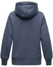 Navahoo Goldfee  ladies sweater hooded pullover sweatshirt Blue-Mel.-Gr.S