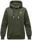 Navahoo Goldfee Damen Sweater mit Kapuze Pullover Sweatshirt Olive-Gr.S