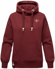 Navahoo Goldfee  ladies sweater hooded pullover sweatshirt Bordeaux-Gr.S