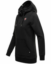 Navahoo Zauberelfe Damen Hoodie Pullover Pulli Sweater mit Kapuze Schwarz Größe M - Gr. 38