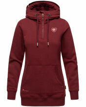 Navahoo Zauberelfe Damen Hoodie Pullover Pulli Sweater mit Kapuze Bordeaux Größe L - Gr. 40