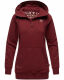 Navahoo Zauberelfe Damen Hoodie Pullover Pulli Sweater mit Kapuze Bordeaux Größe L - Gr. 40