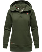 Navahoo Zauberelfe ladies hoodie pullover jumper with hood Olive-Gr.XS