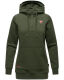 Navahoo Zauberelfe ladies hoodie pullover jumper with hood Olive-Gr.XS