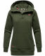 Navahoo Zauberelfe Damen Hoodie Pullover Pulli Sweater mit Kapuze Olive Größe M - Gr. 38