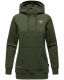 Navahoo Zauberelfe Damen Hoodie Pullover Pulli Sweater mit Kapuze Olive Größe M - Gr. 38