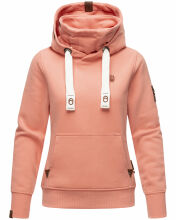 Navahoo Raniaa Damen Sweatshirt Hoodie Pullover Pulli Sweater Kapuze Apricot - Melange Größe XS - Gr. 34