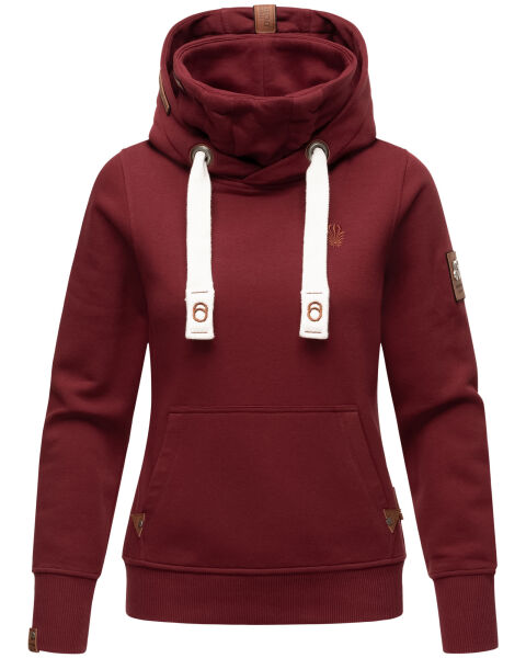 Hooded sweatshirt hoodie pullover sweater Bordeaux Größe XS - Gr. 34