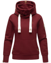 Hooded sweatshirt hoodie pullover sweater Bordeaux Größe XS - Gr. 34