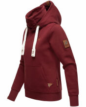 Navahoo Raniaa Damen Sweatshirt Hoodie Pullover Pulli Sweater Kapuze Bordeaux Gr&ouml;&szlig;e S - Gr. 36