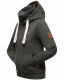 Hooded sweatshirt hoodie pullover sweater D.-Grau-Mel.-Gr.M