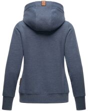 Navahoo Damlaa Damen Kapuzenpullover Sweatshirt Hoodie Dusty Blue - Melange Größe XS - Gr. 34