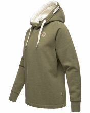 Marikoo Airii Damen Sweater Kapuzenpullover Hoodie Olive - Melange Größe M - Gr. 38