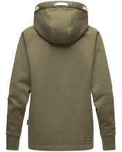 Marikoo Airii Damen Sweater Kapuzenpullover Hoodie Olive - Melange Größe M - Gr. 38
