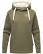 Marikoo Airii Damen Sweater Kapuzenpullover Hoodie Olive - Melange Größe M - Gr. 38