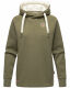 Marikoo Airii Damen Sweater Kapuzenpullover Hoodie Olive - Melange Größe M - Gr. 38
