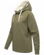 Marikoo Airii Damen Sweater Kapuzenpullover Hoodie Olive - Melange Größe M - Gr. 38