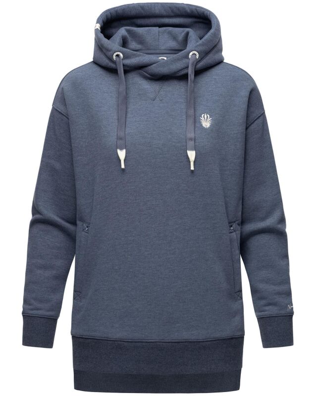 Navahoo Silberengelchen Damen Hoodie Blau Melange