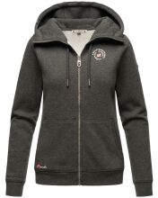 Marikoo Setsunaa Damen Sweatjacke Hoodie Pullover Kapuze D.Grau-Mel.-Gr.S