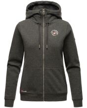 Marikoo Setsunaa Damen Sweatjacke Hoodie Pullover Kapuze D.Grau-Mel.-Gr.S