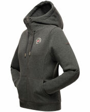 Marikoo Setsunaa Damen Sweatjacke Hoodie Pullover Kapuze D.Grau-Mel.-Gr.S