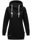 Marikoo Izuyaa ladies sweatshirt hoodie sweater hooded Schwarz-Gr.XS