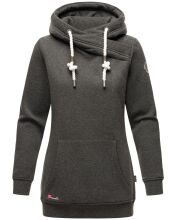 Marikoo Izuyaa Damen Sweatshirt Hoodie Kapuzenpullover D.Grau-Mel.-Gr.S