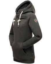 Marikoo Izuyaa Damen Sweatshirt Hoodie Kapuzenpullover D.Grau-Mel.-Gr.S