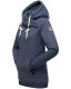 Marikoo Izuyaa Damen Sweatshirt Hoodie Kapuzenpullover Blau-Mel.-Gr.XS