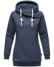 Marikoo Izuyaa Damen Sweatshirt Hoodie Kapuzenpullover Blau-Mel.-Gr.M