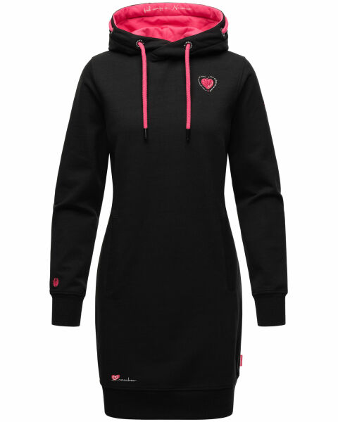 Navahoo Kirschblüte Damen Hoodie Schwarz-Gr.XS