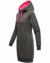 Navahoo Kirschblüte Damen Hoodie D.Grau-M.-Gr.S