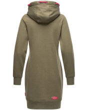 Navahoo Kirschblüte Damen Hoodie Olive-Mel.-Gr.XS
