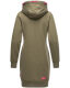 Navahoo Kirschblüte Damen Hoodie Olive-Mel.-Gr.XS