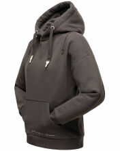 Navahoo Zuckerb&auml;rchen Damen Sweatshirt Hoodie Pullover Pulli Sweater Kapuze Dunkelgrau Gr&ouml;&szlig;e L - Gr. 40