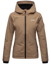 Marikoo Brombeere Damen &Uuml;bergangsjacke Fr&uuml;hlings Jacke Taupe-Gr.S