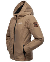 Marikoo Brombeere Damen &Uuml;bergangsjacke Fr&uuml;hlings Jacke Taupe-Gr.S
