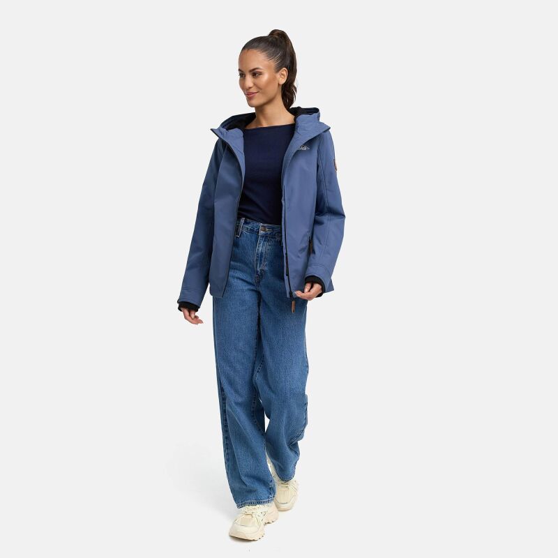 Marikoo Brombeere Damen Übergangsjacke Frühlings Jacke D.-Blue-Gr.M
