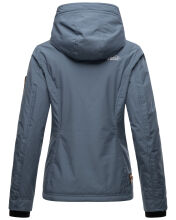 Marikoo Brombeere Damen &Uuml;bergangsjacke Fr&uuml;hlings Jacke D.-Blue-Gr.M