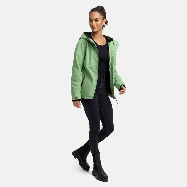 Marikoo Brombeere Damen Übergansjacke Frühlings Jacke Grün-Gr.XXL