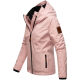 Marikoo Erdbeere Damen Übergangsjacke leicht gefüttert mit Kapuze Rosa Größe M - Gr. 38