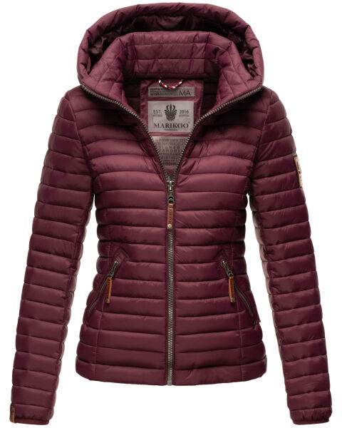 Marikoo Löwenbaby Damen Steppjacke Weinrot Größe M - Gr. 38