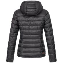 Marikoo Lucy ladies quilted jacket with hood Schwarz