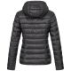 Marikoo Lucy ladies quilted jacket with hood Schwarz